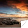MuchoWow® Poster Strand - Steine - Abend - Himmel - Natur Produktbild-Vorschau 1