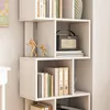 Étagère ouverte sur pied, blanche, avec étagères, meuble de Voir les images du produit 3