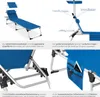 tectake® Aluminium Sonnenliege Lorella gepolstert, klappbar Produktbild-Vorschau 4