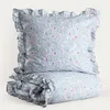 HOMLA JULIA Baumwollbettdecke mit Rüsche 160x200 + 2*70x80 Produktbild-Vorschau 1
