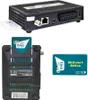 A collage of images showing a satellite receiver and a smartcard. Produktbild-Vorschau