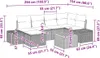 Gartensofa-set mit Kissen 7 pcs Schwarz Poly-Rattan Produktbild-Vorschau 10