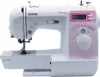 A white and pink Brother Innov-is 10a computer sewing machine is shown against a white background. Produktbild-Vorschau