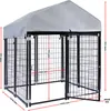 Búda pre psov Wiltec so strechou 121 x 121 x 137 cm, búda Náhľad obrázku produktu 4