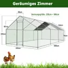 Hühnerstall Hühnerhaus Geflügelstall 3x6x2m Freilaufgehege Produktbild-Vorschau 2