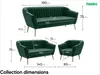 MEBLINI Sofa Sessel für Wohnzimmer 2er Set - Mini Lounge Produktbild-Vorschau 7