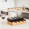 Decopatent Weinregal aus Bambus für 4 Weinflaschen und 4 Produktbild-Vorschau 1