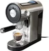 Die Unold Espressomaschine Piccopresso aus Edelstahl brüht Espresso in eine klare Glastasse und verf Produktbild-Vorschau