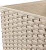 A close-up view of the woven texture of a beige planter. Náhľad obrázku produktu