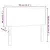 vidaXL Testiera LED nera 90x5x78/88 cm Pelle finta Anteprima dell’immagine prodotto 6