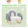 Kindersessel, Kindersofa aus Veloursstoff mit Rückenlehne, Produktbild-Vorschau 3