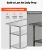 Stół roboczy VEVOR Gasto 1219 x 610 x 864 mm, stół ze stali Podgląd zdjęcia produktu 3