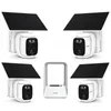 4er-Pack FOSSENXE 4MP WIFI Solar Überwachungsset mit Produktbild-Vorschau 2
