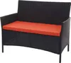 Poly-Rattan Gartenbank Halden, Sitzbank Bank  schwarz, Produktbild-Vorschau 1