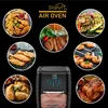 A collage of food items and an air fryer, showcasing the versatility of the appliance. Produktbild-Vorschau