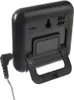 The back of a black digital kitchen thermometer with a kickstand and a probe attached. Náhľad obrázku produktu
