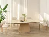 Designový rozkládací stůl 180(260)x98 FAMTIS - béžovozlatý Náhled obrázku produktu 5