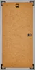 The back of a silver picture frame with a brown backing board. Produktbild-Vorschau