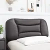 Design Kopfteil-Kissen Grau 80 cm Kunstleder, Kopfteile Produktbild-Vorschau 3