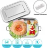 Nerezová krabička na desiatu, bento box, obedár s objemom Náhľad obrázku produktu 1