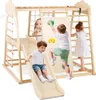 COSTWAY Klettergerüst, 8in1 Kletterdreieck mit Schaukel, Produktbild-Vorschau 1