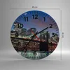 Wanduhr - Rund - Glasuhr - Brooklyn brücke nacht new york Produktbild-Vorschau 3