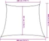 vidaXL Tenda da sole 160 g/m² verde scuro 3/4x3 m HDPE Anteprima dell’immagine prodotto 7