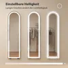 HOMCOM Ganzkörperspiegel mit Beleuchtung 150 x 40 cm Produktbild-Vorschau 5