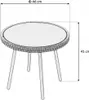 Zestaw mebli ogrodowych rattan VERONA balkon taras 3cz. c. Podgląd zdjęcia produktu 5