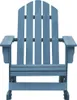 A front view of a blue Adirondack chair against a white background. Podgląd zdjęcia produktu