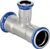 Geberit GE Mapress, Edelstahl, T-Stk., red. Abgang, d88,9 x Produktbild-Vorschau 1