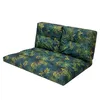 A set of two cushions for a pallet sofa, featuring a tropical leaf print. Náhled obrázku produktu