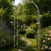 DanDiBo Arco di rose in metallo zincato solido 120 cm Arco Anteprima dell’immagine prodotto 10