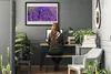 Bild 100x70 MDF-Rahmen Wandkunst Lila Lavendelfeld Produktbild-Vorschau 3
