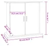 vidaXL Stojan na akvárium biely 81x36x73 cm Materiál drevo Náhľad obrázku produktu 8