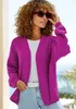 VIVANCE Strickjacke lila Größe 1 Produktbild-Vorschau 3