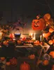 Zucca pignatta decorazione di Halloween per bambini Anteprima dell’immagine prodotto 3