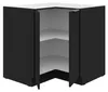 Küchen Eckunterschrank 90x90 cm SIENA Schwarz Küche Produktbild-Vorschau 2