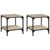 vidaXL Beistelltische 2 Stk. Sonoma Eiche 40x40x40 cm Produktbild-Vorschau 2