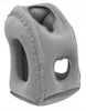 A gray inflatable neck pillow shown from a three-quarter angle. Produktbild-Vorschau