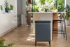 VERTO Stand-Abfalleimer – Touch-Öffnung – 54 l – Perlgrau Produktbild-Vorschau 11
