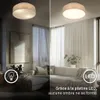Briloner Plafonnier LED abat-jour en tissu Ø30x10,5 cm rond Voir les images du produit 3