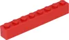 A single red LEGO brick with 8 studs is shown against a white background. Náhled obrázku produktu