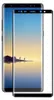 Two smartphones are shown, one slightly behind the other, with a screen protector placed in front of the second phone. The phones display a landscape image on their screens. Produktbild-Vorschau