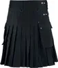 Black Premium by EMP Herren schwarzer Kilt mit aufgesetzter Produktbild-Vorschau 2