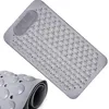 Šedá koupelnová rohož z PVC, 69 × 36 cm, s přísavkami, Náhled obrázku produktu 10