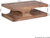 Wohnling Acacia massif Table basse avec compartiments de Voir les images du produit 2