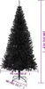vidaXL Umelý vianočný stromček so stojanom Black 180 cm PVC Náhľad obrázku produktu 5
