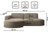 Kaiser Möbel Ecksofa, Sofa L form, Couch L form MODENA L Produktbild-Vorschau 3