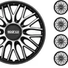 Sparco Radkappen 16 Zoll Roma Silber Schwarz 4tlg Produktbild-Vorschau 1